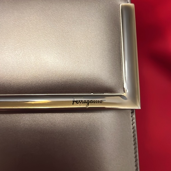 NWT Vintage Bronze gold top handle bag Salvatore Ferragamo - Picture 5 of 12